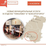 Отличная новость для жителей Бокситогорского района - в филиалах МФЦ "Тихвинский" отделе "Бокситогорск" и «Пикалево» добавились сразу 4 новых муниципальных услуги!